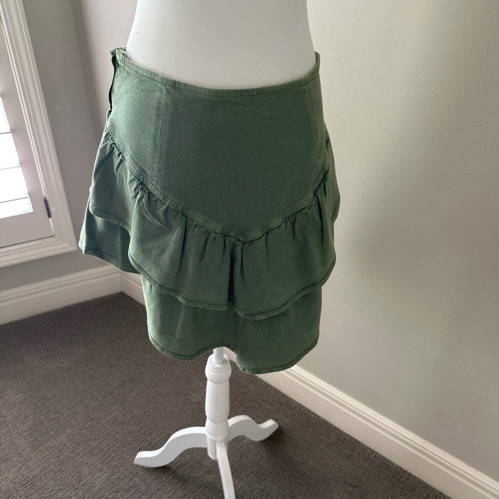 Mother Ruffle Mini Skirt - Picture 2 of 7